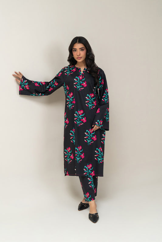 2 PIECE PRINTED COTTON VISCOSE SUIT (PRET)