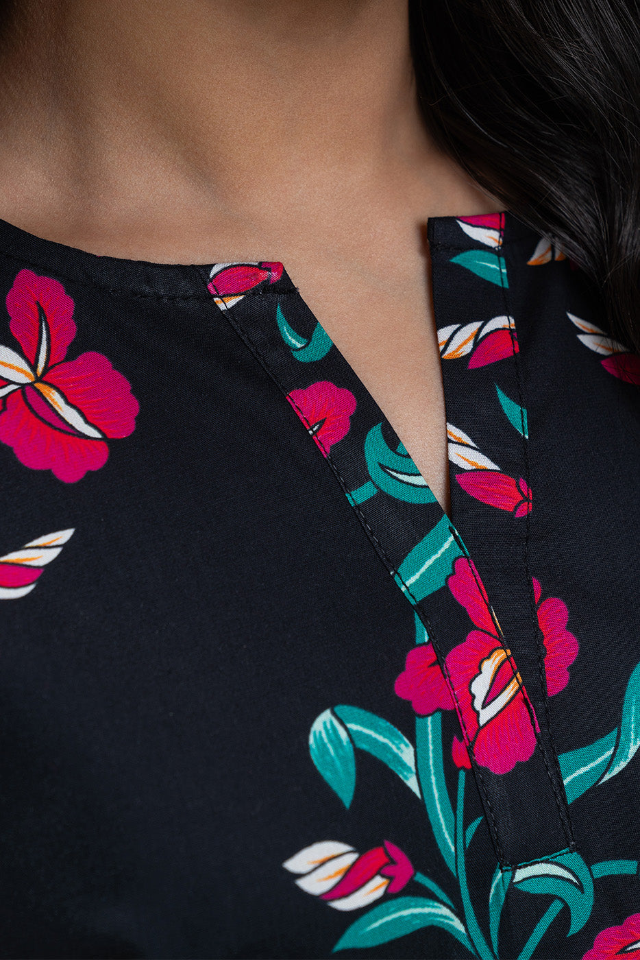 2 PIECE PRINTED COTTON VISCOSE SUIT (PRET)