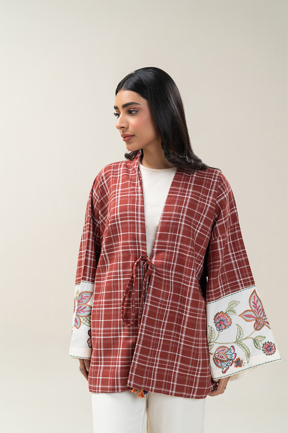 EMBROIDERED DOBBY TOP (PRET)