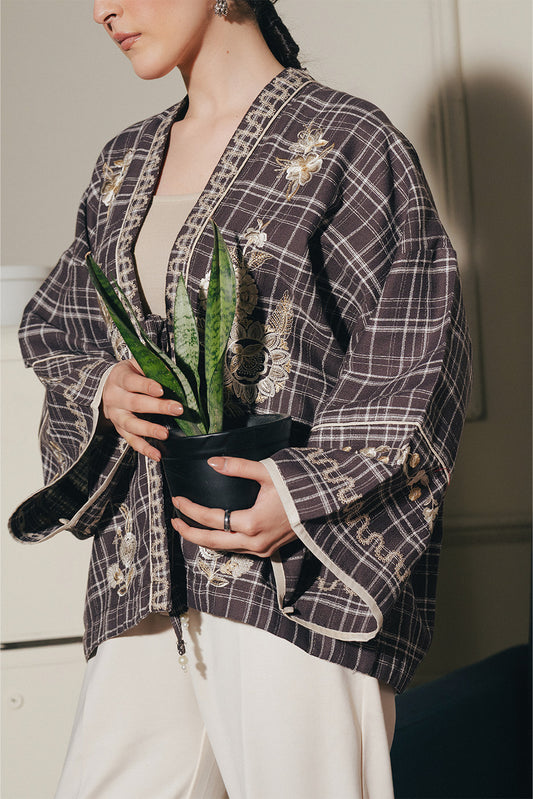 EMBROIDERED DOBBY TOP (PRET)