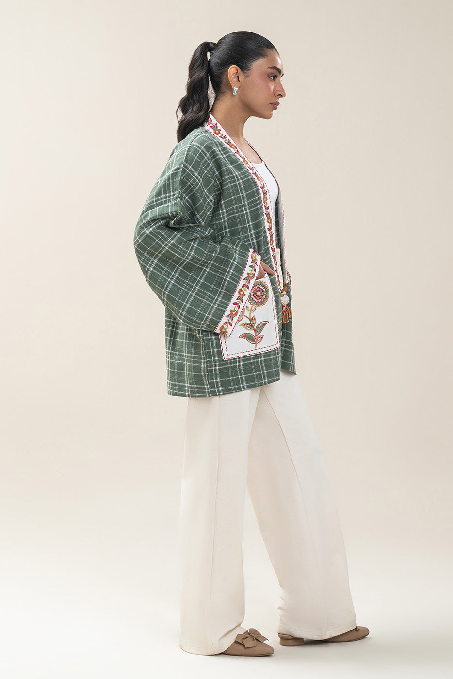 EMBROIDERED DOBBY TOP (PRET)