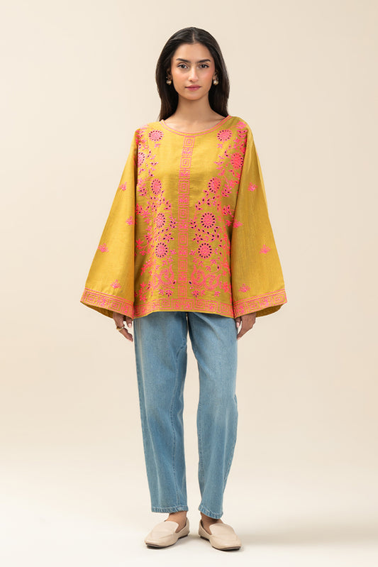 EMBROIDERED  MULTI NEPS TOP (PRET)