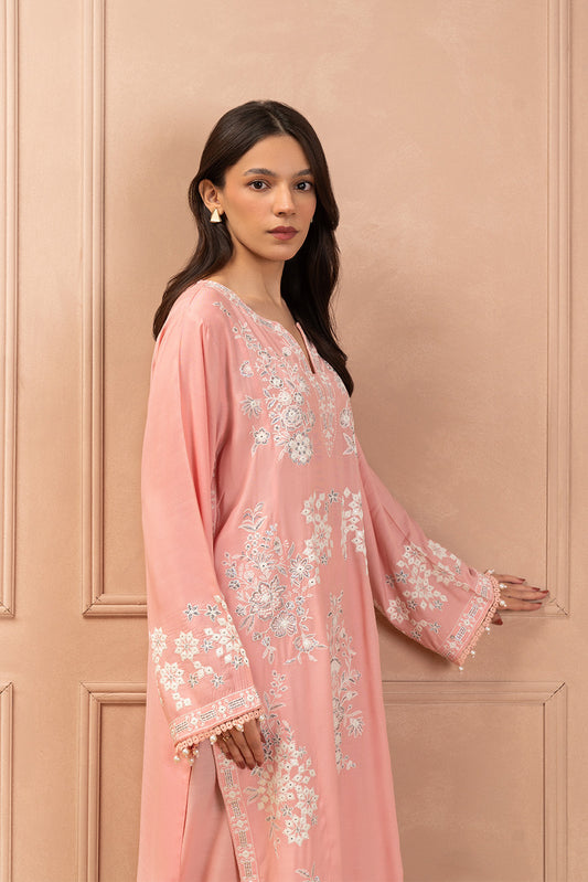 2 PIECE EMBROIDERED RAW SILK SUIT (LUXURY PRET)