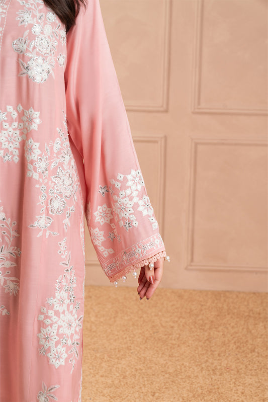 2 PIECE EMBROIDERED RAW SILK SUIT (LUXURY PRET)