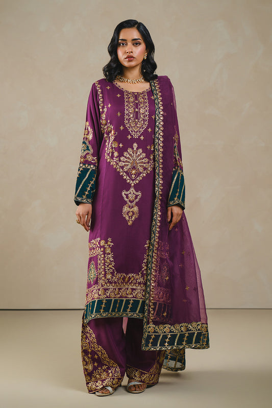 2 PIECE EMBROIDERED KHADDAR SUIT (LUXURY PRET)