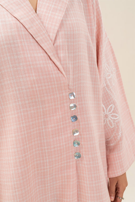 2 PIECE EMBROIDERED DOBBY SUIT (PRET)