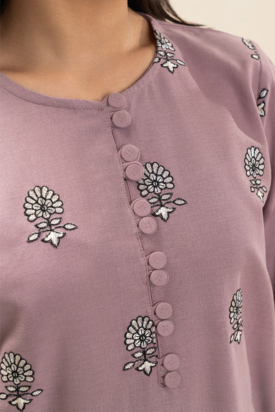 2 PIECE BASIC COTTON LINEN SUIT (PRET)