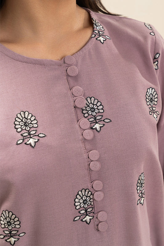 2 PIECE BASIC COTTON LINEN SUIT (PRET)