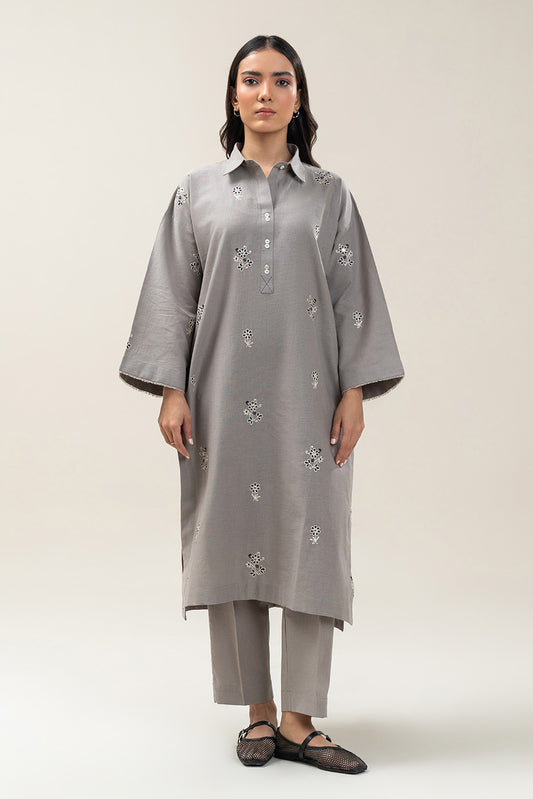 2 PIECE BASIC COTTON LINEN SUIT (PRET)