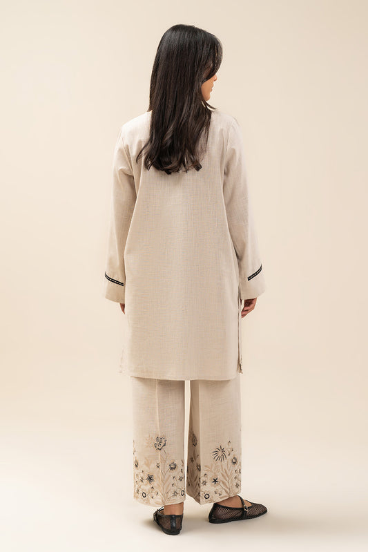 2 PIECE BASIC TWO WAY SLUB SUIT (PRET)