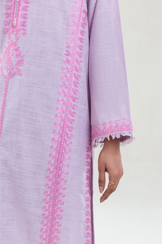 2 PIECE EMBROIDERED TWO WAY SLUB SUIT (PRET)