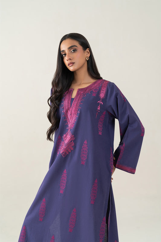EMBROIDERED JACQUARD SHIRT (PRET)