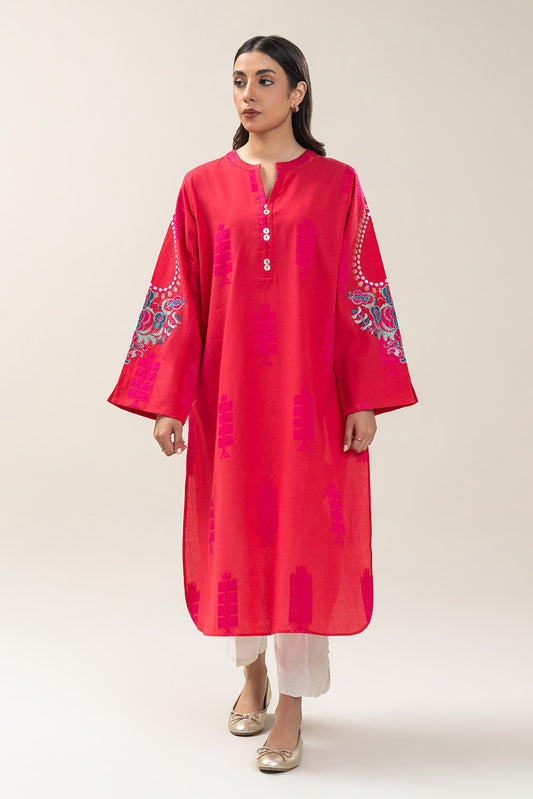 EMBROIDERED JACQUARD SHIRT (PRET)