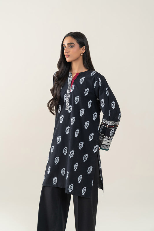 EMBROIDERED JACQUARD SHIRT (PRET)