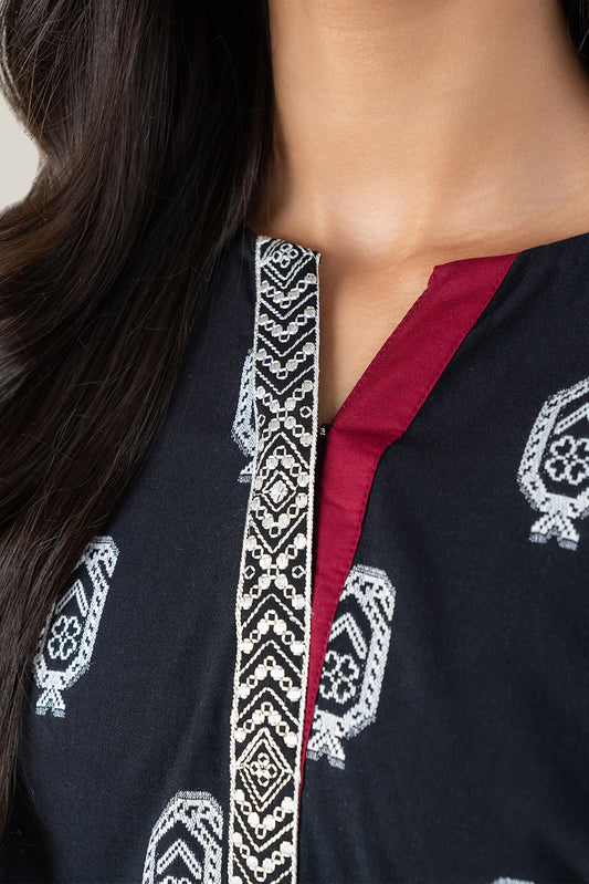 EMBROIDERED JACQUARD SHIRT (PRET)