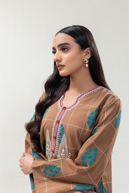 EMBROIDERED JACQUARD SHIRT (PRET)