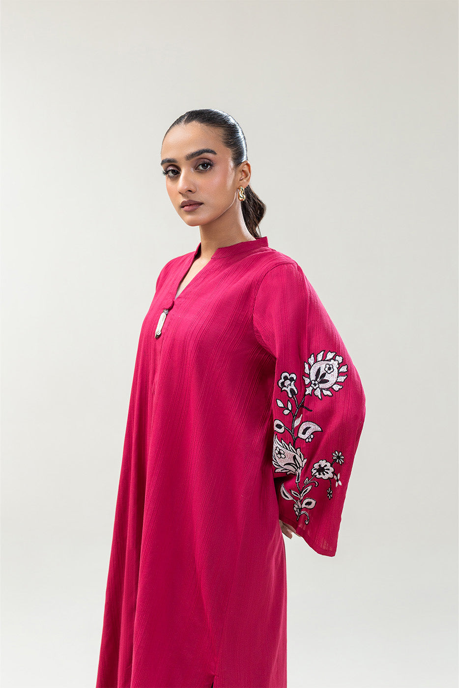 EMBROIDERED DORIA SHIRT (PRET)