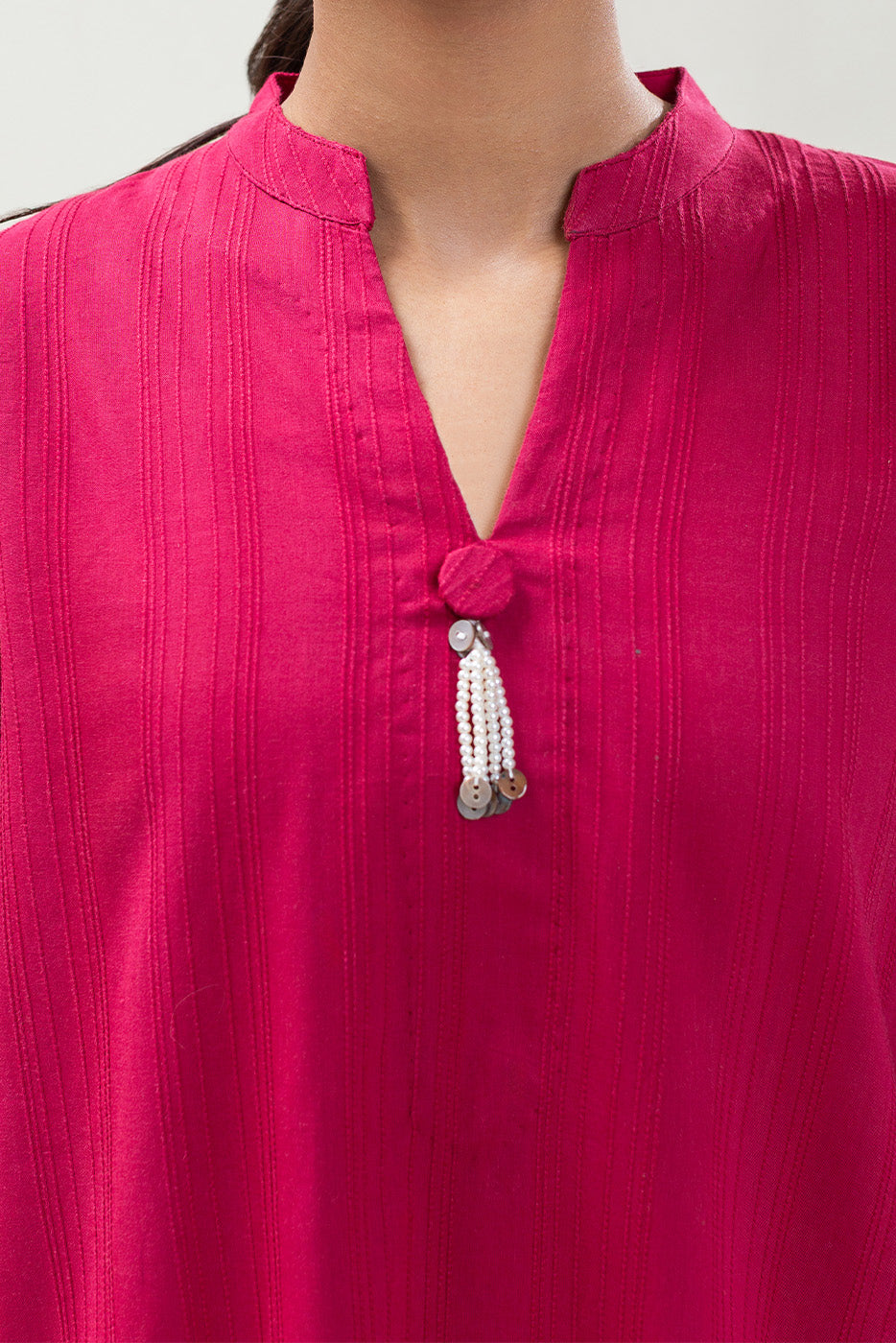 EMBROIDERED DORIA SHIRT (PRET)