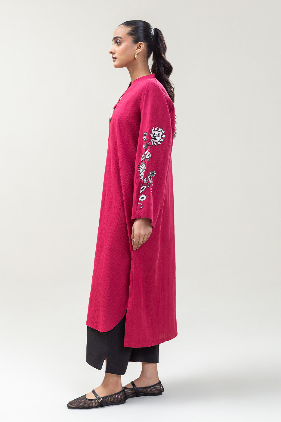 EMBROIDERED DORIA SHIRT (PRET)