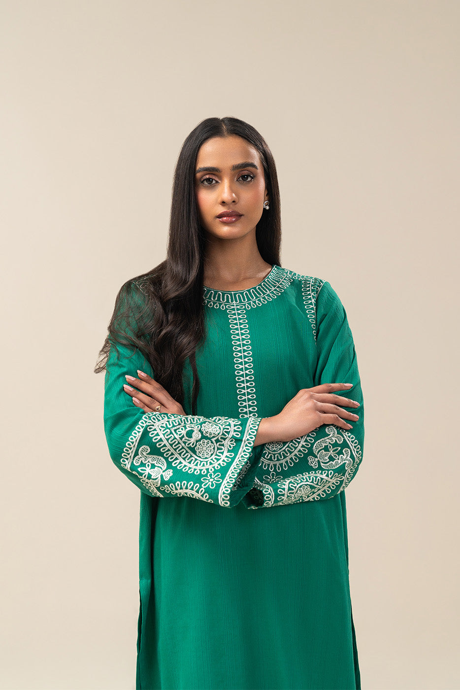 EMBROIDERED DORIA SHIRT (PRET)