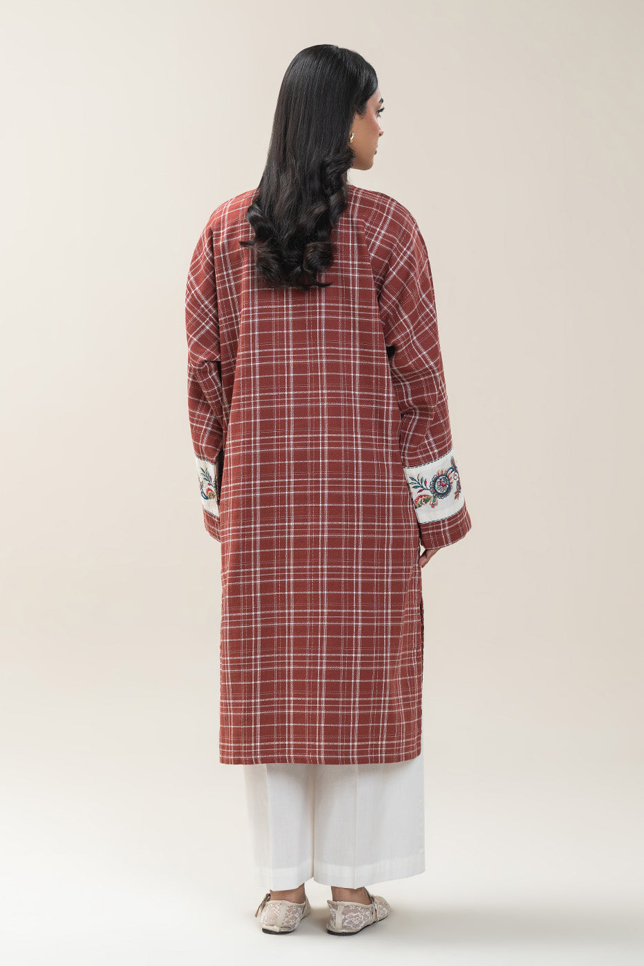 EMBROIDERED DOBBY SHIRT (PRET)