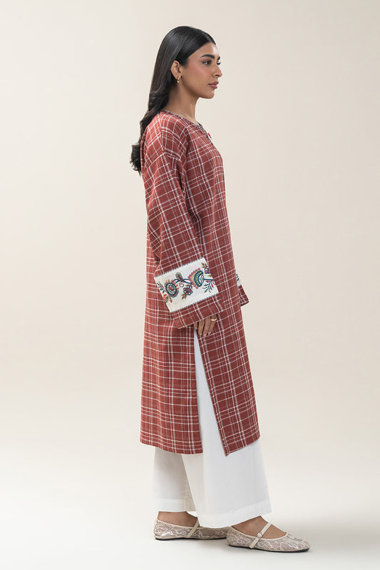 EMBROIDERED DOBBY SHIRT (PRET)