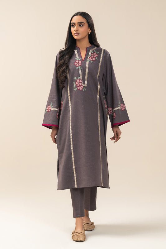 2 PIECE EMBROIDERED MULTI NEPS SUIT (PRET)