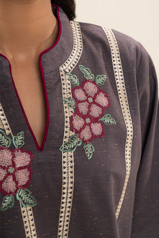 2 PIECE EMBROIDERED MULTI NEPS SUIT (PRET)