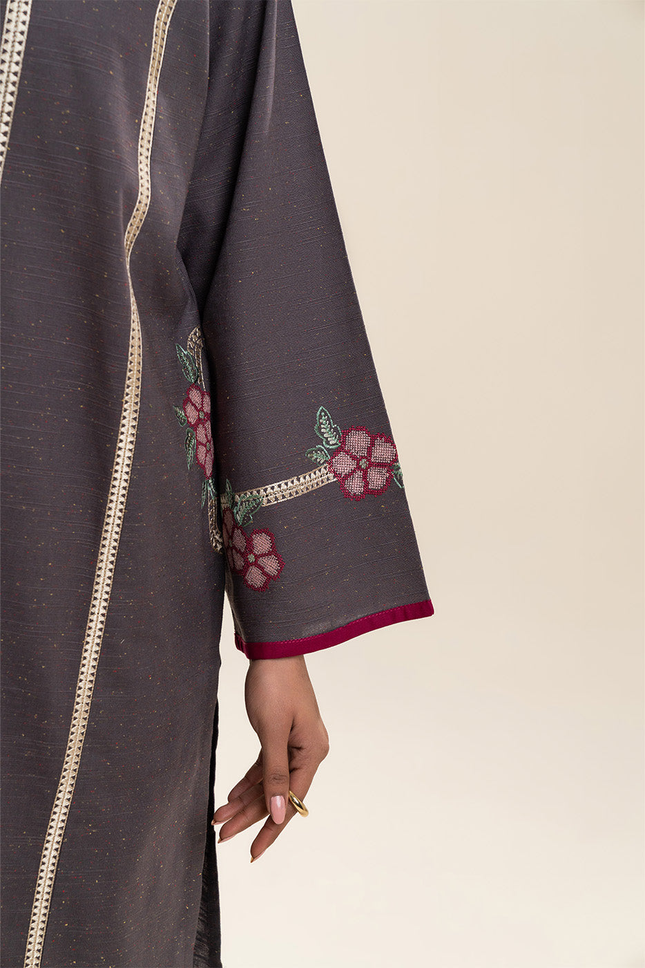 2 PIECE EMBROIDERED MULTI NEPS SUIT (PRET)