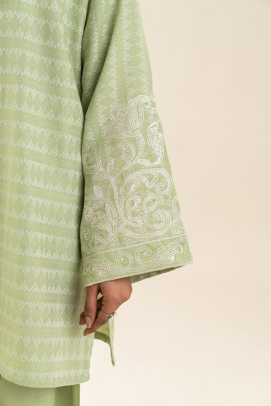 EMBROIDERED JACQUARD SHIRT (PRET)