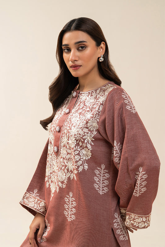 2 PIECE EMBROIDERED KHADDAR SUIT (PRET)