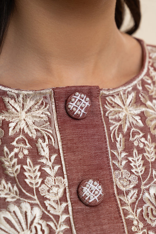 2 PIECE EMBROIDERED KHADDAR SUIT (PRET)