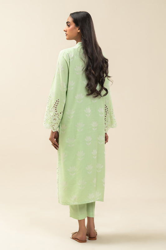 EMBROIDERED SELF JACQUARD SHIRT (PRET)
