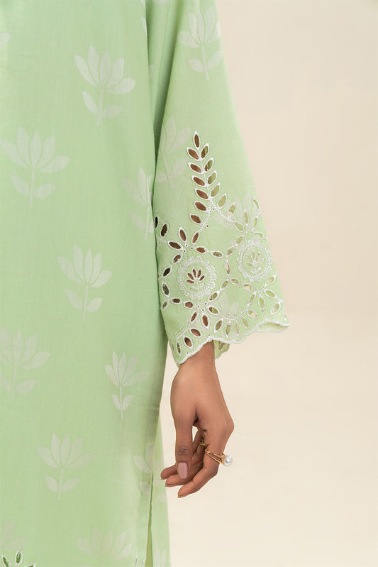 EMBROIDERED SELF JACQUARD SHIRT (PRET)