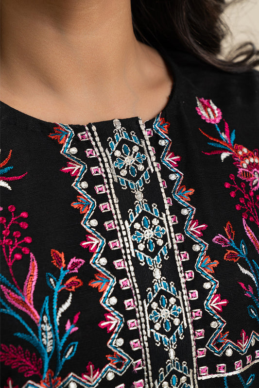 2 PIECE EMBROIDERED KHADDAR SUIT (PRET)