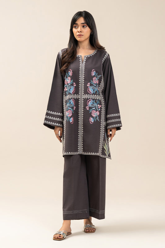 2 PIECE EMBROIDERED KHADDAR SUIT (PRET)
