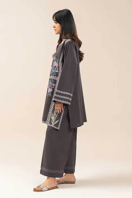 2 PIECE EMBROIDERED KHADDAR SUIT (PRET)