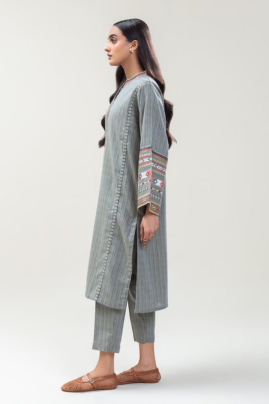 2 PIECE EMBROIDERED KHADDAR SUIT (PRET)