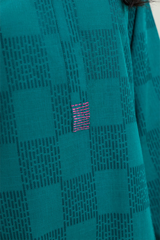 2 PIECE EMBROIDERED KHADDAR SUIT (PRET)