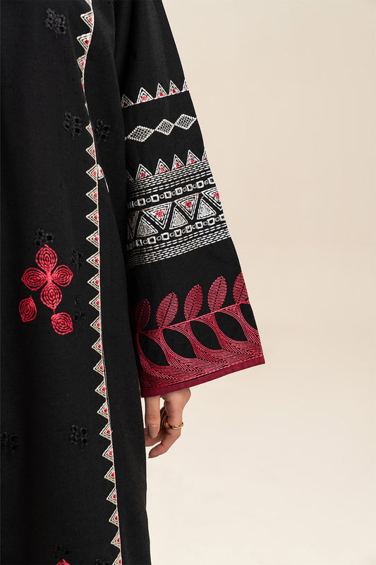 2 PIECE EMBROIDERED KARANDI SUIT (PRET)