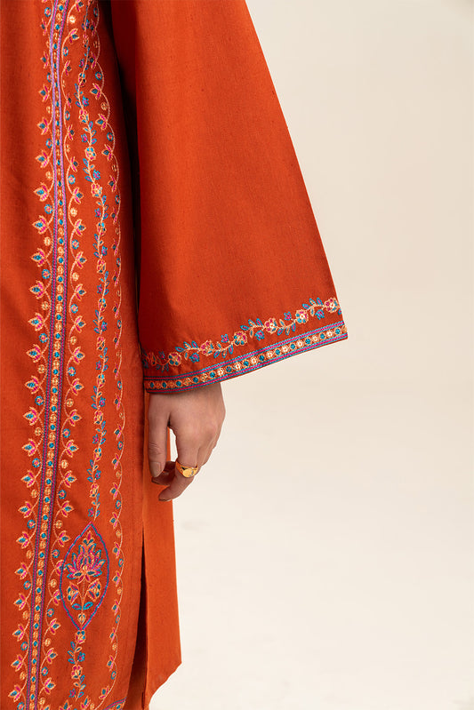 2 PIECE EMBROIDERED KARANDI SUIT (PRET)