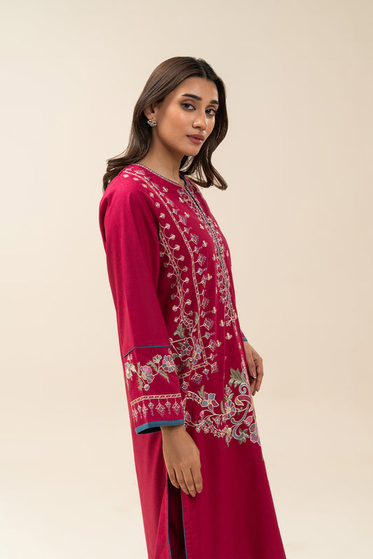 2 PIECE EMBROIDERED KARANDI SUIT (PRET)