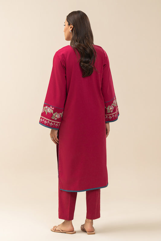 2 PIECE EMBROIDERED KARANDI SUIT (PRET)
