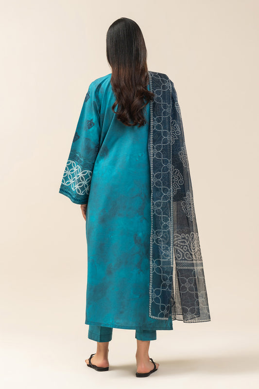 3 PIECE EMBROIDERED COTTON VISCOSE SUIT (HIGH CASUAL)