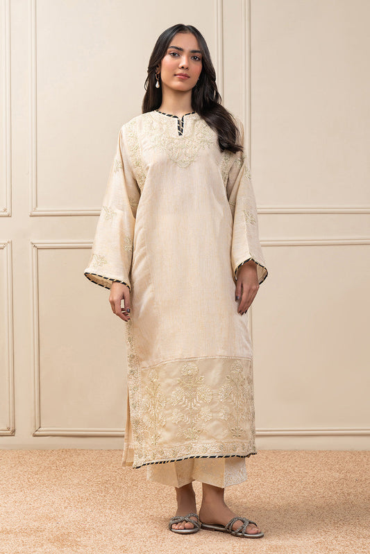 EMBROIDERED DYED SHIRT (PRET)