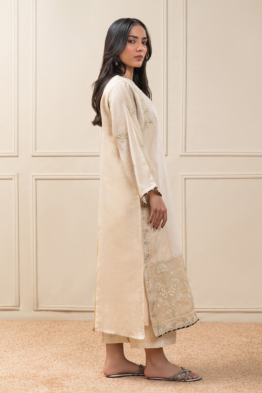 EMBROIDERED DYED SHIRT (PRET)