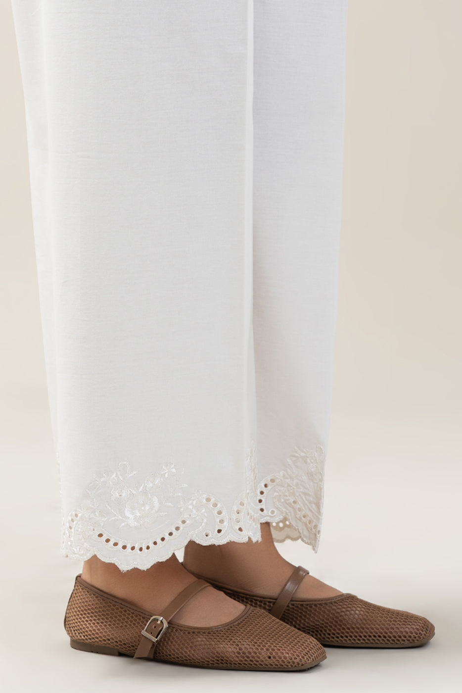 EMBROIDERED CULOTTE PANTS