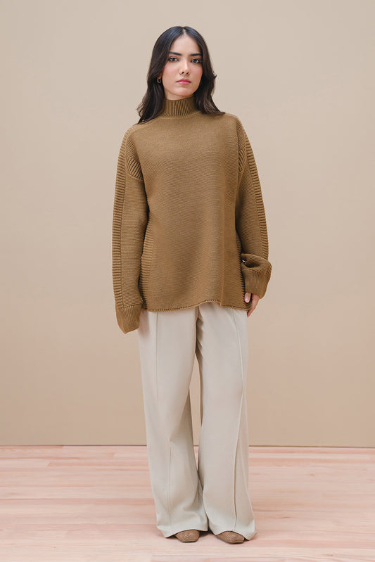 MOCK NECK PULLOVER