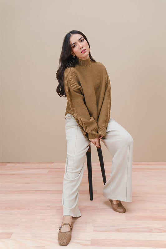 MOCK NECK PULLOVER