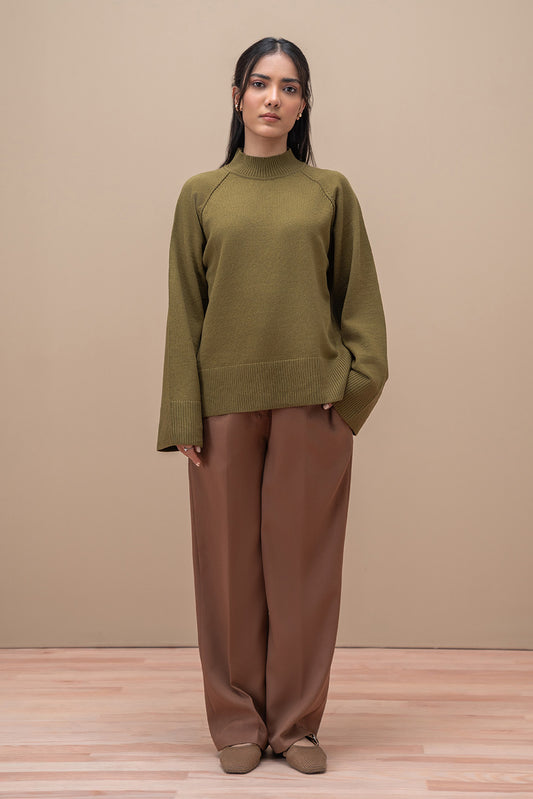 MOCK NECK PULLOVER